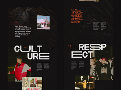 Misfits — Street Culture Magazine branding concept culture dark design grid minimal photography street streetart typography ui vector webdesign webzine