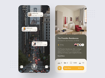 Apartment Finder AR App apartment apartment finder app app design ar augmented reality augmentedreality design ios ios app mobile mobile app mobile app design mobile ui rent typography ui user interface