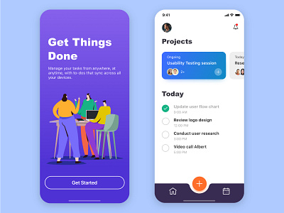 To do list app app design illustration interface todolist ui ui design uiux ux vector