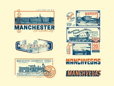 Manchester N.H. Apparel Graphics apparel graphic branding city halftones new england new hampshire print screen printing