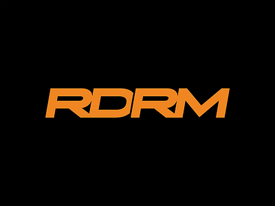 RDRM alternative branding design logo logotype orange typogaphy typography