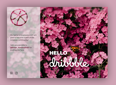 Hello Dribbble design hello dribbble ui ux web