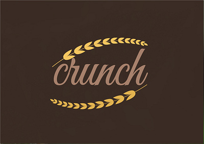 crunch logo logo logo design vector