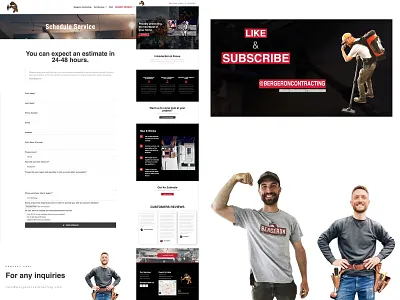 Bergeron Contacting Youtube Branding advertising branding concept branding design ecommerce design photoshop small business website youtube youtube channel