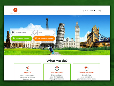 travelwaiz / website design branding flat design logo ui ux web web design website design