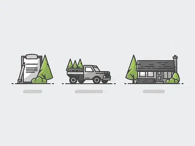 Landscaping Icons icon set landscaping plant service icons