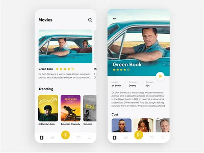 Cinema App - Mobile Concept bank app cinema app product design ui ux