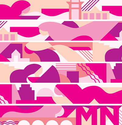 Her Flag color design flag illustration minneapolis women