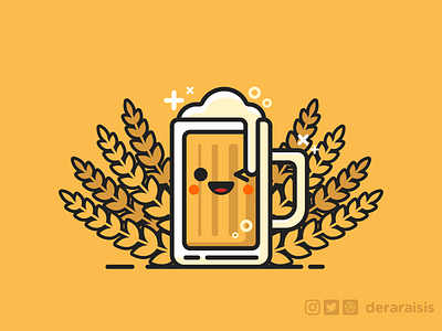 Oktoberfest: Beer Is My Prize beer brewery character cheers cute friday geek german glass icon illustration minimal mug nerd oktoberfest pint pub sticker vector art wallpaper