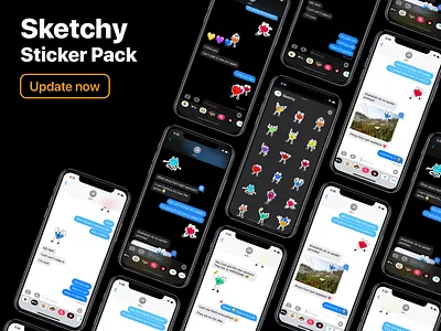 Big UPDATE!!! app app icon apple black blur branding clean color dark mode design graphic design icon ios ipad ipados iphone message sticker ui ux