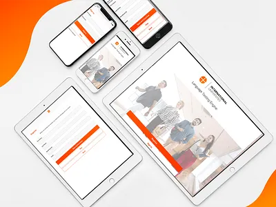 LanguageTestingPlatform education education app mobile mobile app orange portfolio