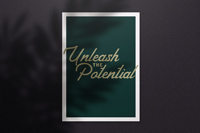 Unleash the Potential art direction branding color palette cover design design graphic design lettering type treatment typography