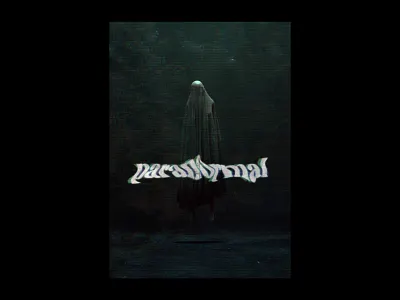 The Boogieman design glitch graphic design horror liquify poster poster a day poster design typography vhs