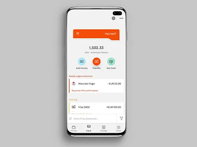 Xapo card freeze android app atm debit card finance financial fintech freeze ios mobile personal security wallet