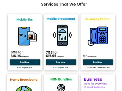 web section design design icons illustration inspiration layoutdesign minimal mobile new phone telecom web webdesign