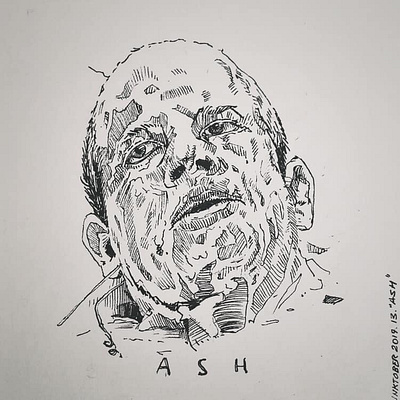 ASH artwork drawing handmade illustration quality