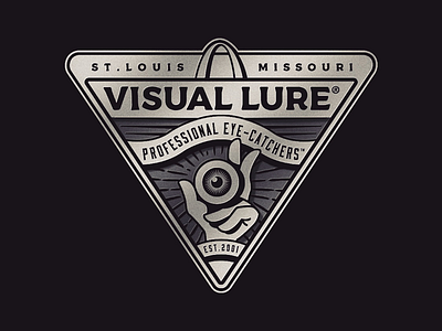 Visual Lure Badge Logo