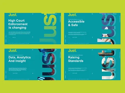 Just. All the screens to show the concept accesible analytics colorfull court data homepage legal lessismore minimalist safe webdesign