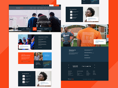 Indiana Tech Homepage design design system higher education typography ui uxui web design website website design wordpress