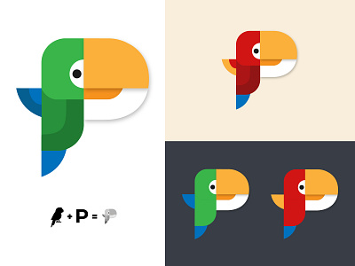 Daily Logo Challenge - Day 4 - Parrot / Single Letter P branding branding concept branding design dailylogochallenge day4 design designer designer logo freelance graphiste graphistol identity design identité visuelle illustration logosource logotype parrot logo vector vector illustration