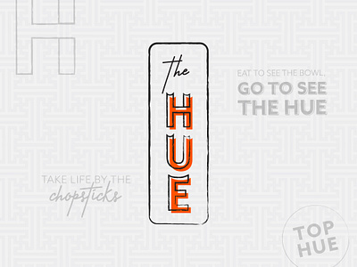 The Hue Logo branding design icon logo restaurant typography vietnamese