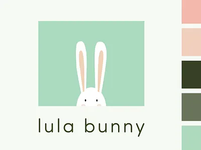 Lula Bunny brand branding colors graphic identity illustration logo logo design typography