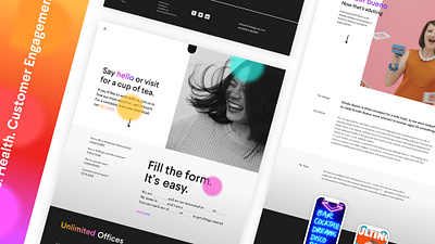 Unlimited Experimental Design black white branding color design experimental rainbow simple design typography ui uidesign web webgl