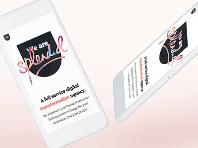 Splendid Agency agency branding agency landing page agency website animation branding design experimental illustration logo minimalism simple design typography ui web