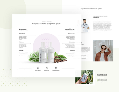 Shapiro homepage e commerce hair homepage medicine minimal minimalistic science