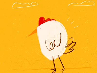 Gallina sketch cartoon chicken design illustration sketch