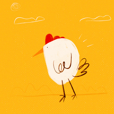 Gallina sketch cartoon chicken design illustration sketch