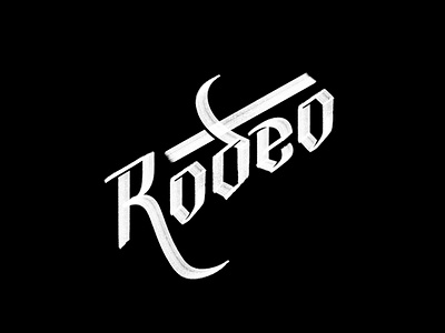 Rodeo Original calligraphy dribbble goodtype lettering sticker threadless type typespire typography wacom