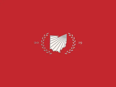 Northeastern Ohio Event - Unused Logo 2019 branding buckeye leadership leaf logo northeast northeastern ohio ohio state red shine silver state summit white year
