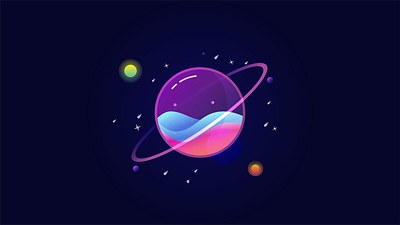 Glass Planet illustrations illustrator