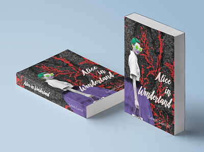 Alice in Wonderland book cover design book design design photoshop