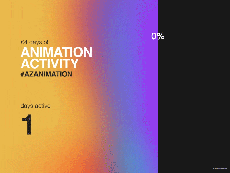 Chart/Gradient Animation aftereffects animation antonzuienko ui design