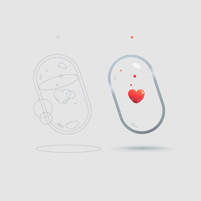 Love Capsule clean clean design clean resume clean ui cleaning composition icon icon design iconography illustration illustration art illustrator logo minimalism minimalismus simbol ui ui ux uidesign uiux