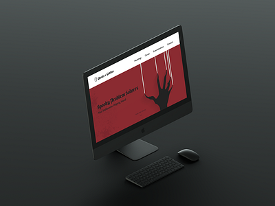 Ghouls + Goblins Website Mockup adobe illustrator adobe indesign adobe photoshop graphic design halloween landing page mockup ui web design website website mockup