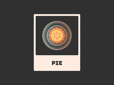 Pie baking brand branding breakfast bubble cake dinner glow gradient grain grainy icon illustration logo logo design mark noise pie symbol texture