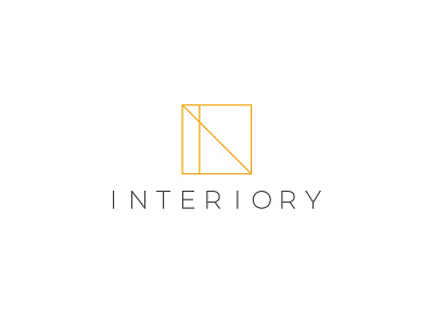 Interiory architect architecture brand branding design designer flat interior interior design logo minimalistic simple symbol