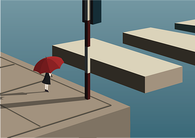 Across the road illustration