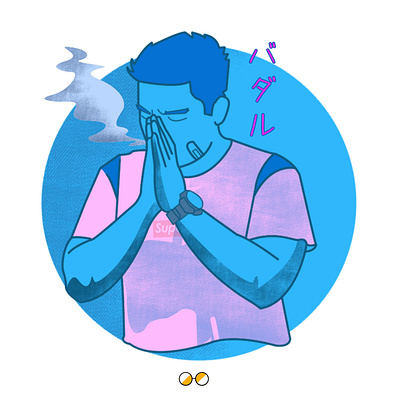 badarart Illustration animation anime art design design graphic flat illustration illustrator japanese japanese style photoshop vector