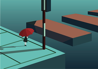 Across the road illustration