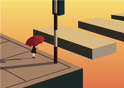 Across the road illustration