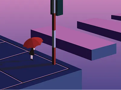 Across the road illustration