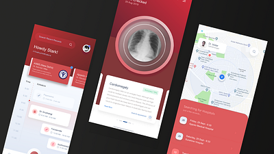 Medical Vision App app app design design medical medicine ui ux web xray