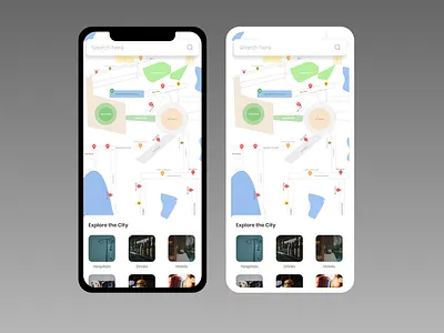 Daily ui 029 city design explore ios10 map maps navigation popular search ui ux