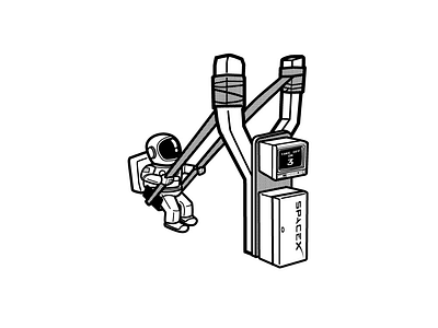 “The beginnings” astronaut inktober inktober2019 sling slingshot spacex