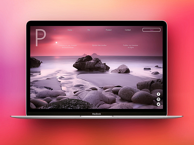 MacBook landing page Pink