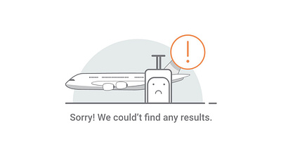 Sorry! We could’t find any results booking flights illustration travel